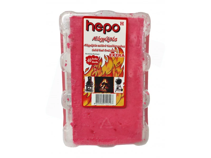 Hepo Extra alágyújtós szilárd tüzelőanyaghoz