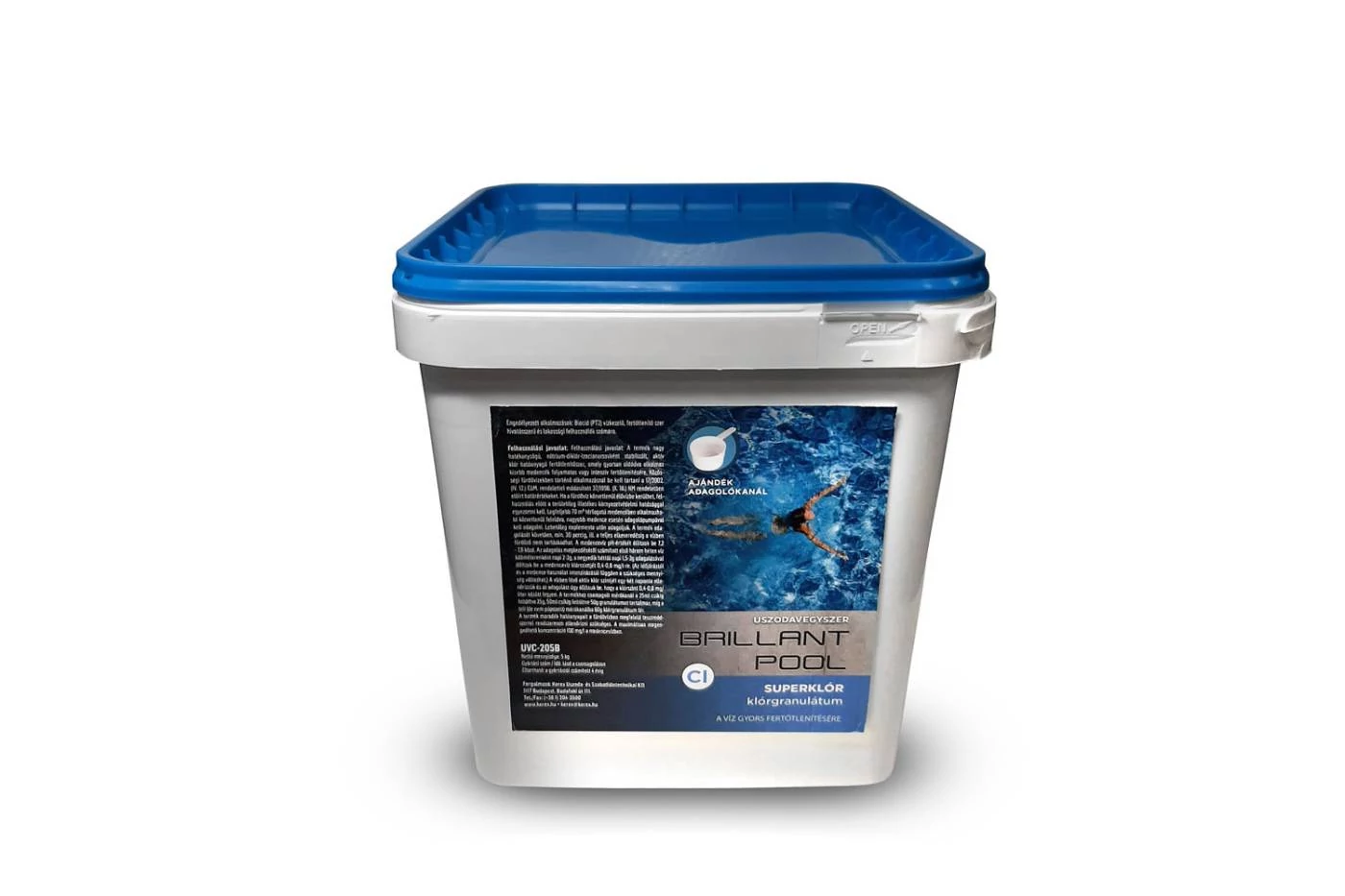 SUPERKLÓR Klórgranulátum 5 kg Brillant Pool