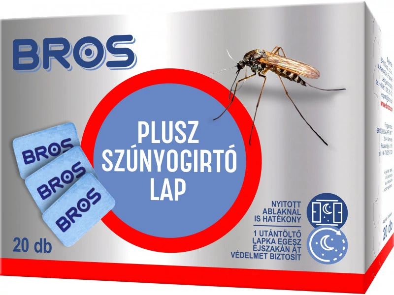 Bros Szúnyogirtó utántöltő lapka elektromos készülékhez 20db B011