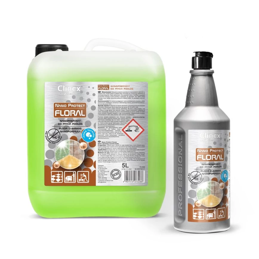 CLINEX Nano Protect Floral nano padlótisztítószer 1L (6 flak./#)
