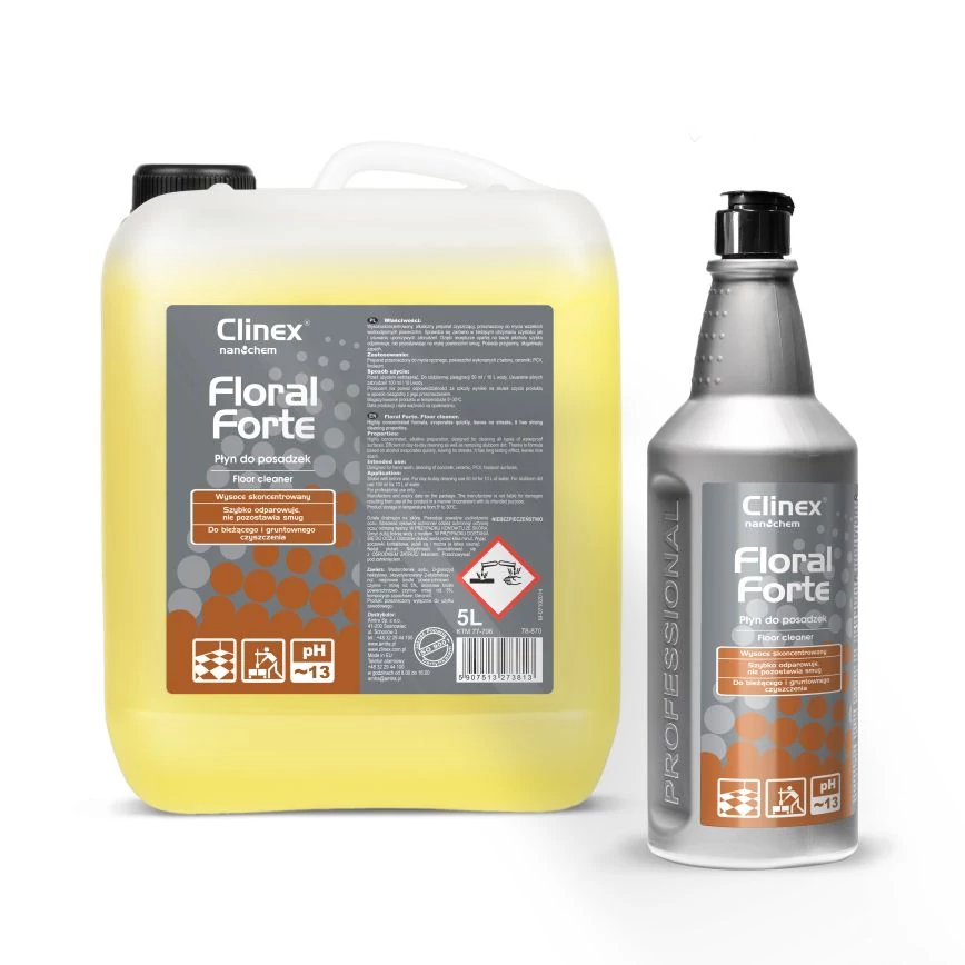 CLINEX Floral Forte padlótisztítószer PH13 1L (6 flak./#)