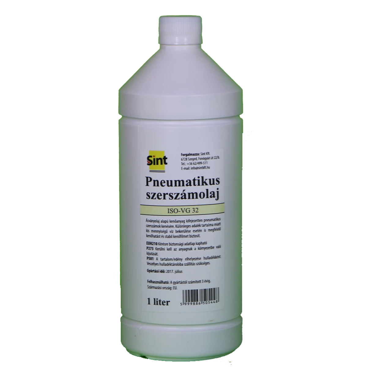 SINT Pneumatikus szerszámolaj, ISO-VG32, 1 liter