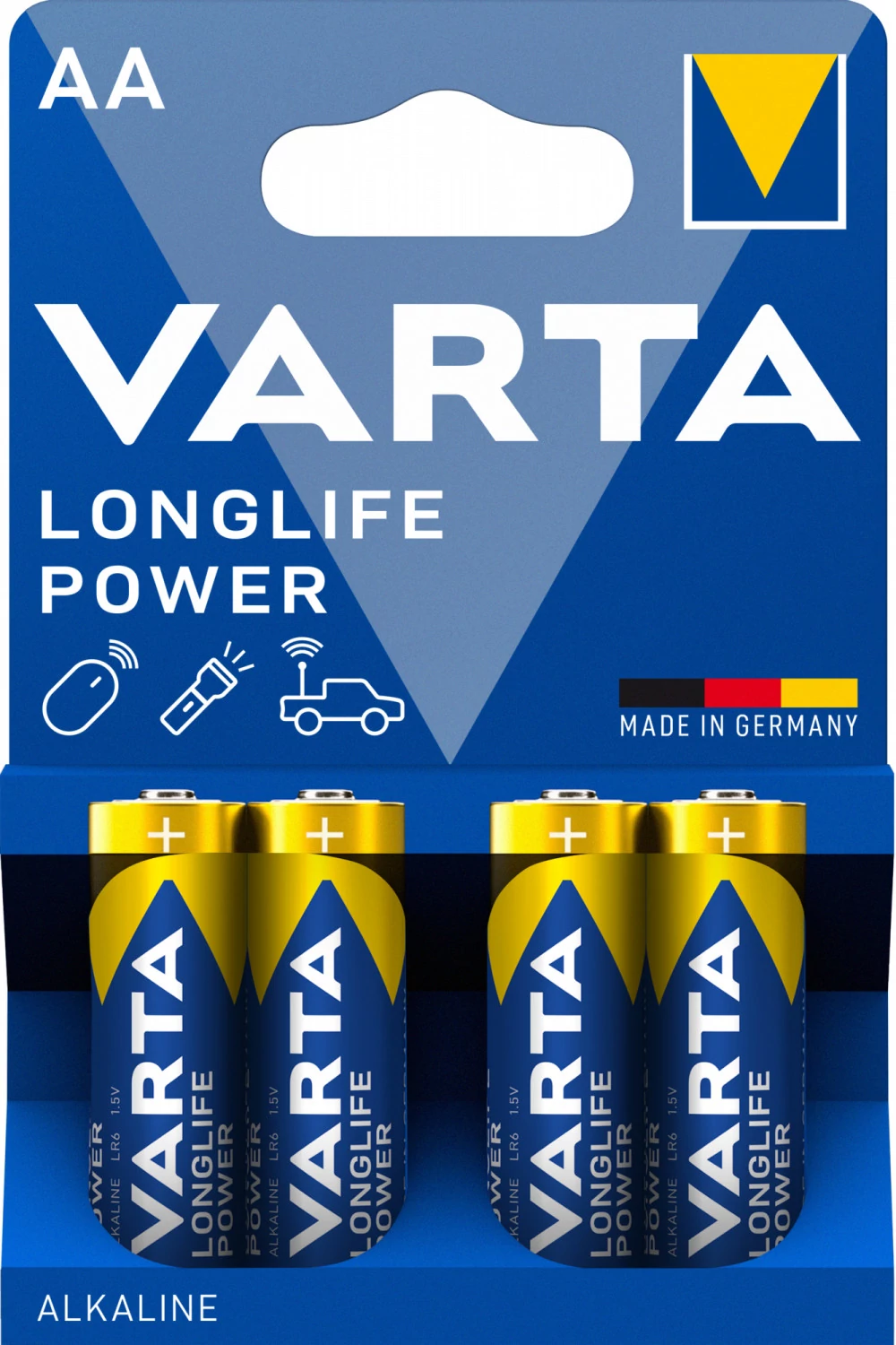 Varta elem,ceruza LR6 Longlife Power 4 db/csomag