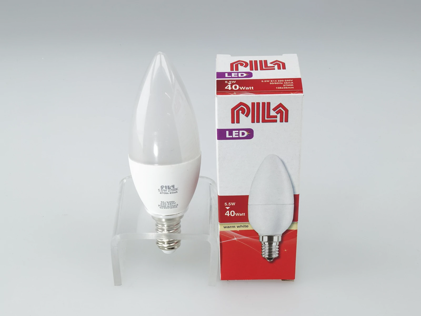 PILA LED Gyertya 40W E14 Hidegfényű 470 Lumen 4,9 W