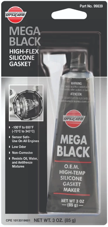 VERSACHEM MEGA BLACK SILICONE  85g