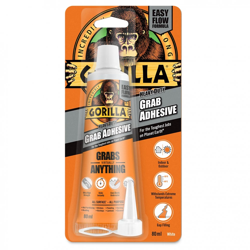 Gorilla Grab Heavy Duty építési ragasztó 30mp 80ml