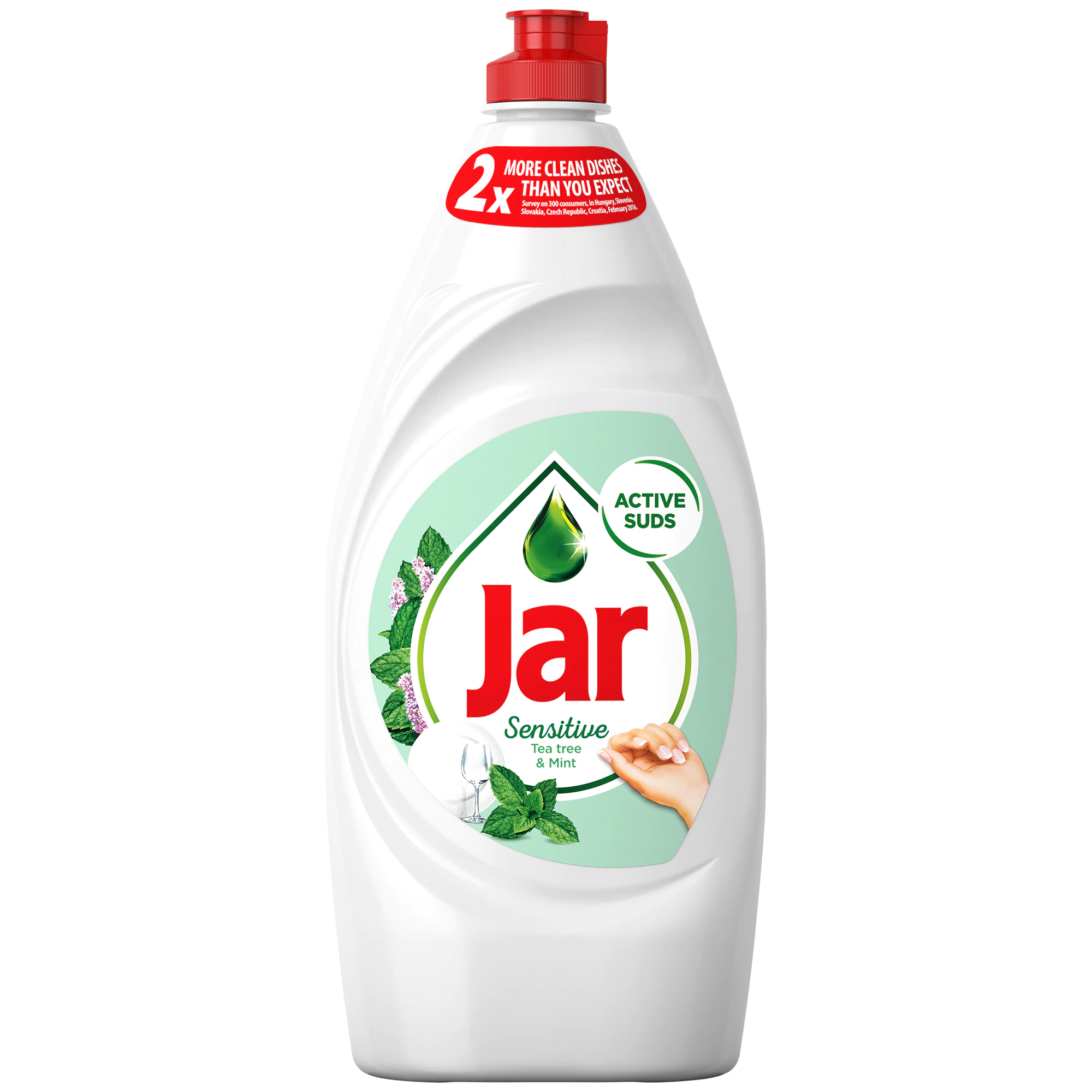 Jar Sensitive Tea Tree & Mint Folyékony Mosogatószer, Kézkímélő 900 ML