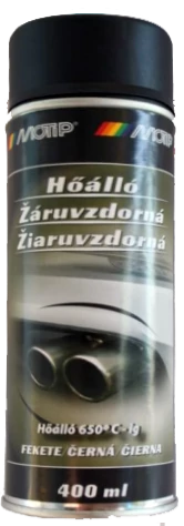 Motip - Hőálló fekete, festék spray, TES4031, 400 ml