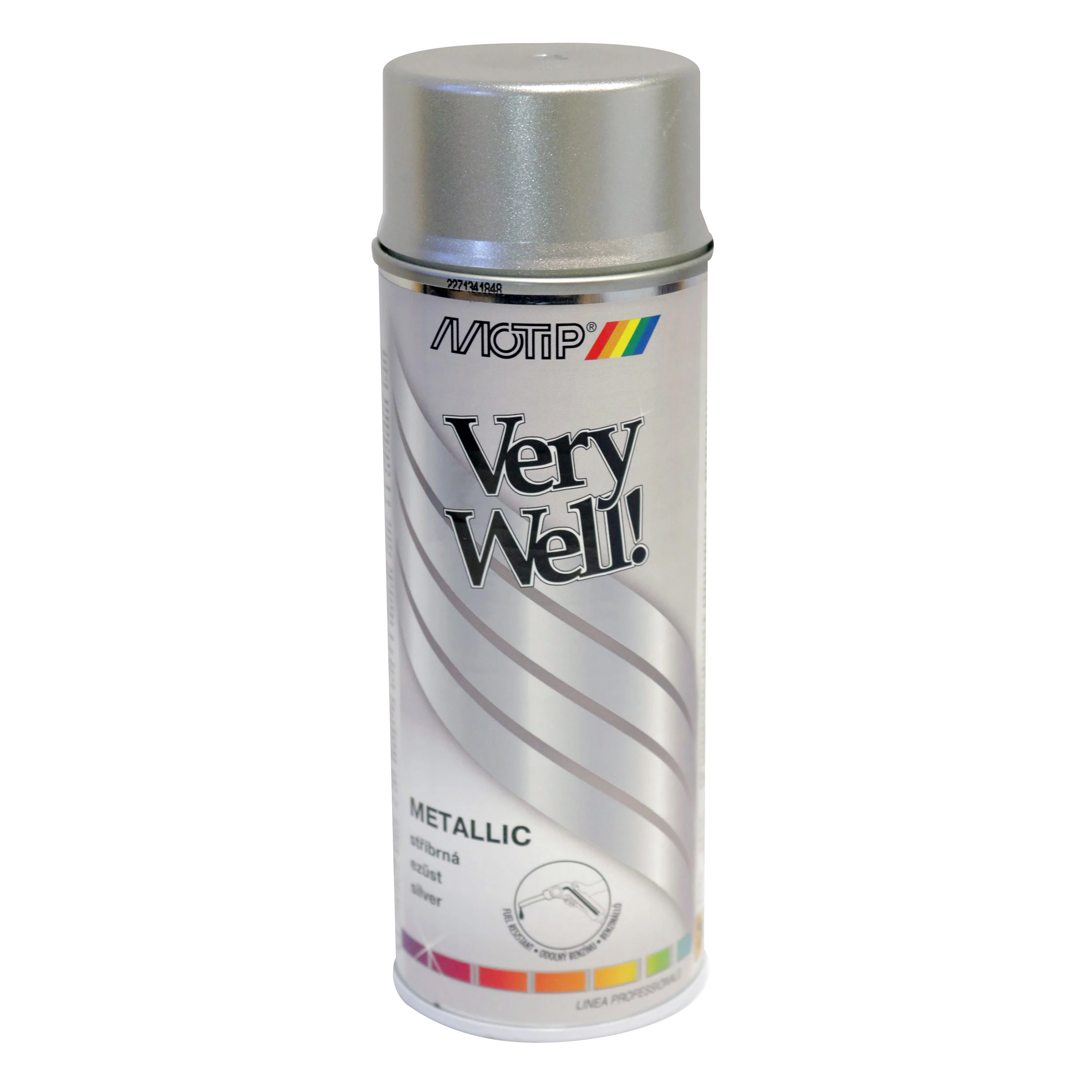 Motip - Metál ezüst, festék spray, 400 ml