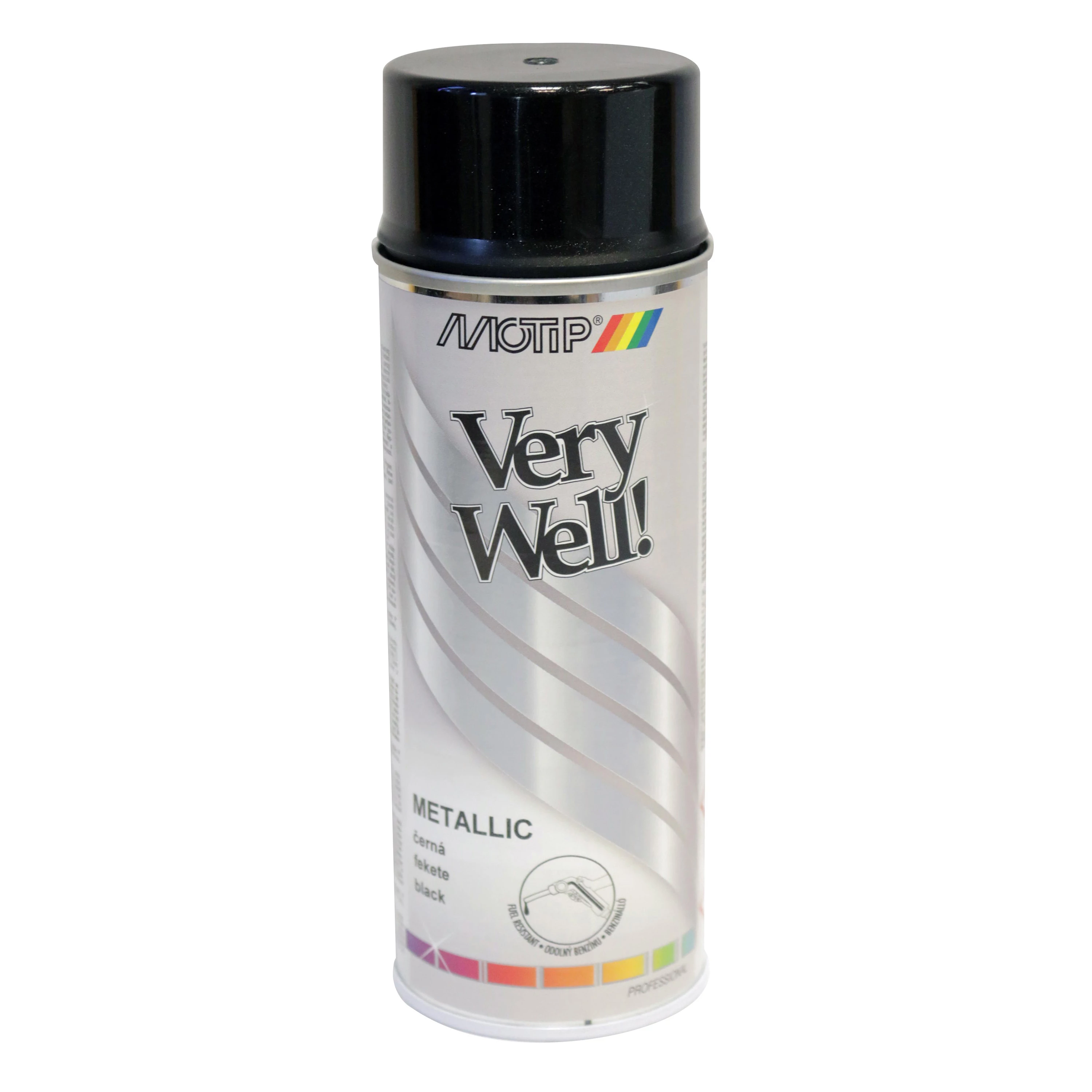 Motip - Metál fekete festék spray, 400 ml