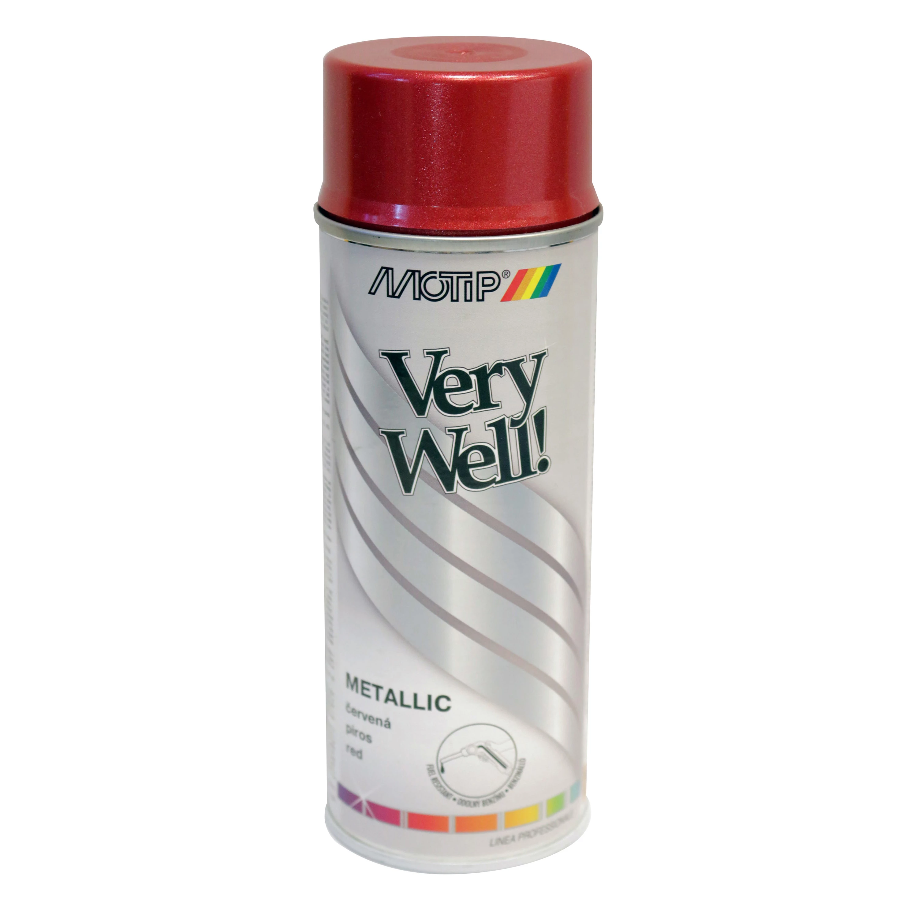 Motip - Metál piros festék spray, 400 ml