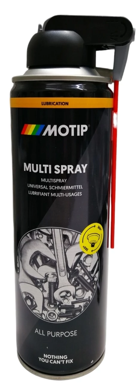 Motip - Tisztító-kenő-védő spray, 500 ml