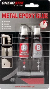 Chemistik - Metal epoxy, fémragasztó, 2*20 g (2 Komp.)