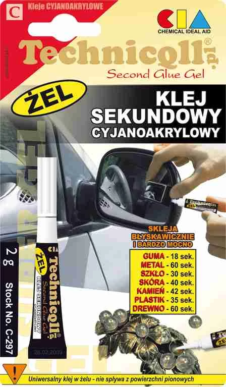 Technicoll - Second glue gél pillanatragasztó, 2g