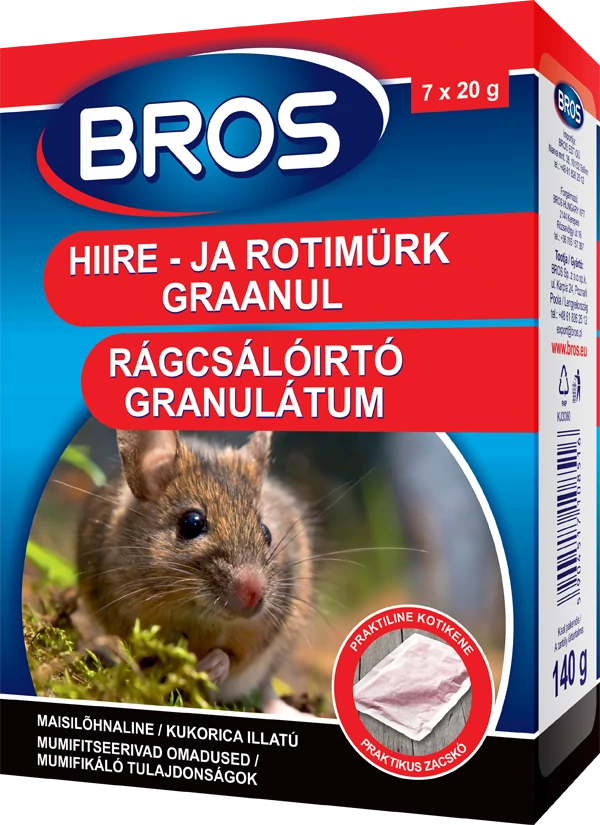 Bros Rágcsálóirtó granulátum 140g