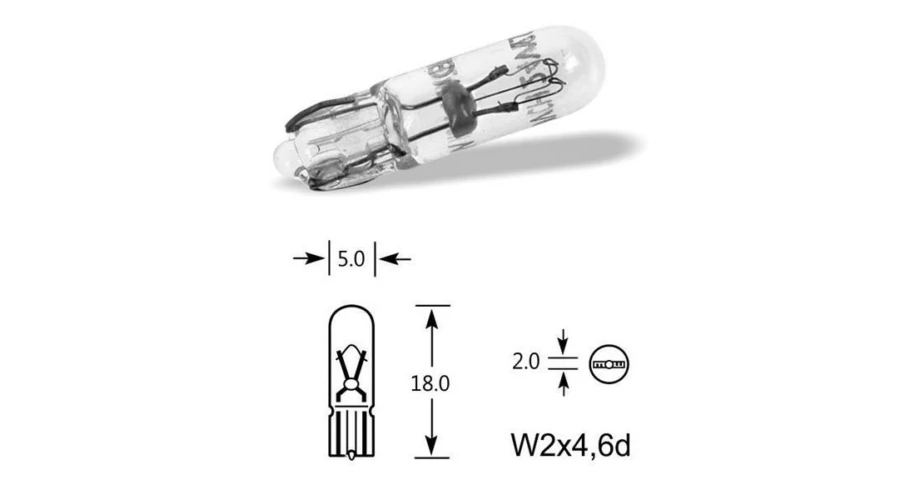 Elta VisionPro  izzó 12V 1,2W W2x4,6d