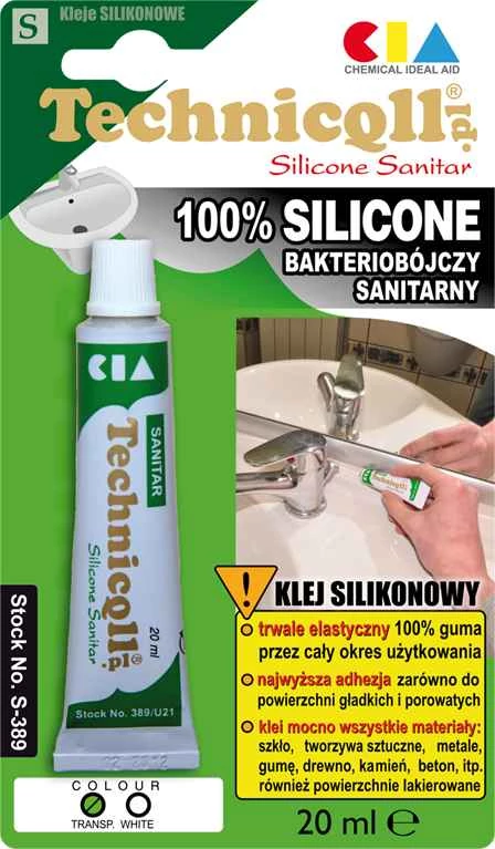 Technicoll - fehér fürdőszoba szilikon, 20ml