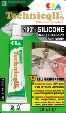 Technicoll - szaniter szilikon, színtelen, 20ml
