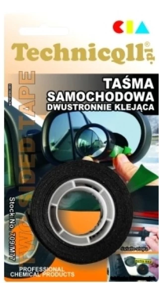 Technicoll - Kétoldalú autós ragasztó szalag, 1,5 m * 19 mm