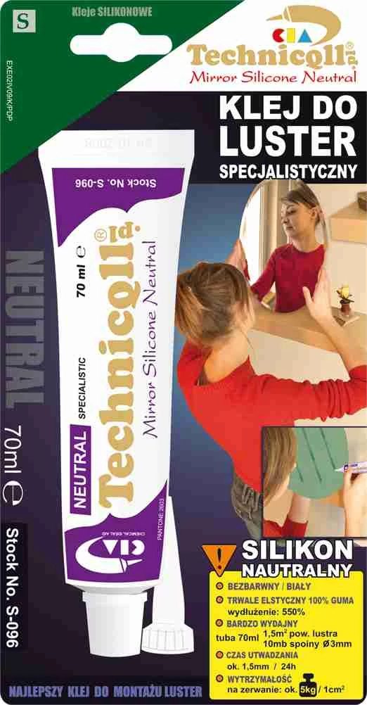 Technicoll - Tükör és üvegragasztó, 70 ml