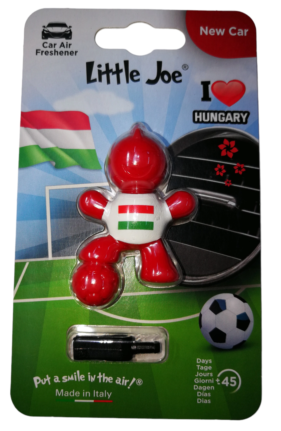 Little Joe illatosító, New Car illatú-2024 Foci EB magyar, kabalafigura